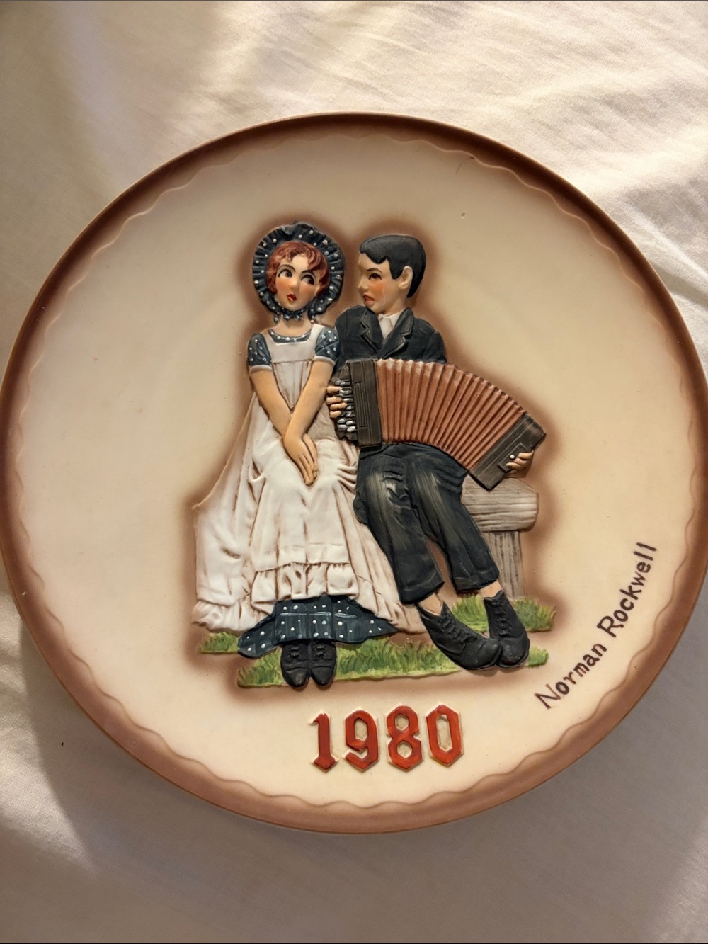 Norman Rockwell Vintage 1980 plate “Lovers”